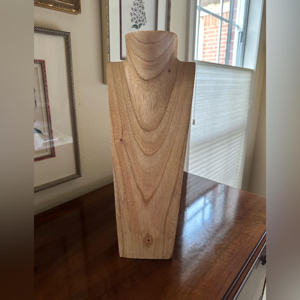 Wooden Necklace Display Stand